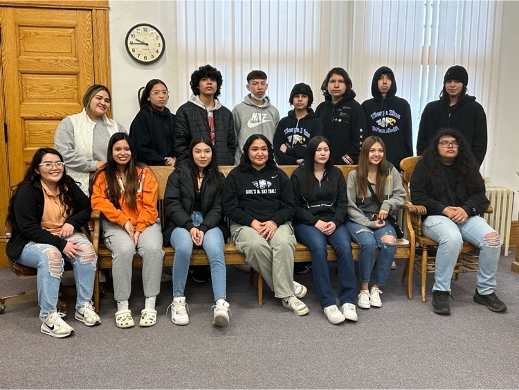Some of the high school students were able to participate in the student government day in Sisseton  